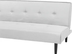 Divano letto 3 posti VISBY Tessuto Grigio chiaro