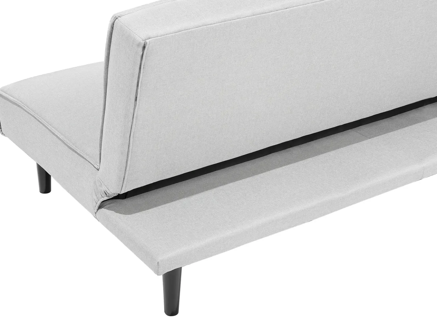 Divano letto 3 posti VISBY Tessuto Grigio chiaro