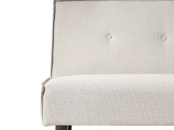 Divano letto 3 posti VISBY Tessuto Beige chiaro