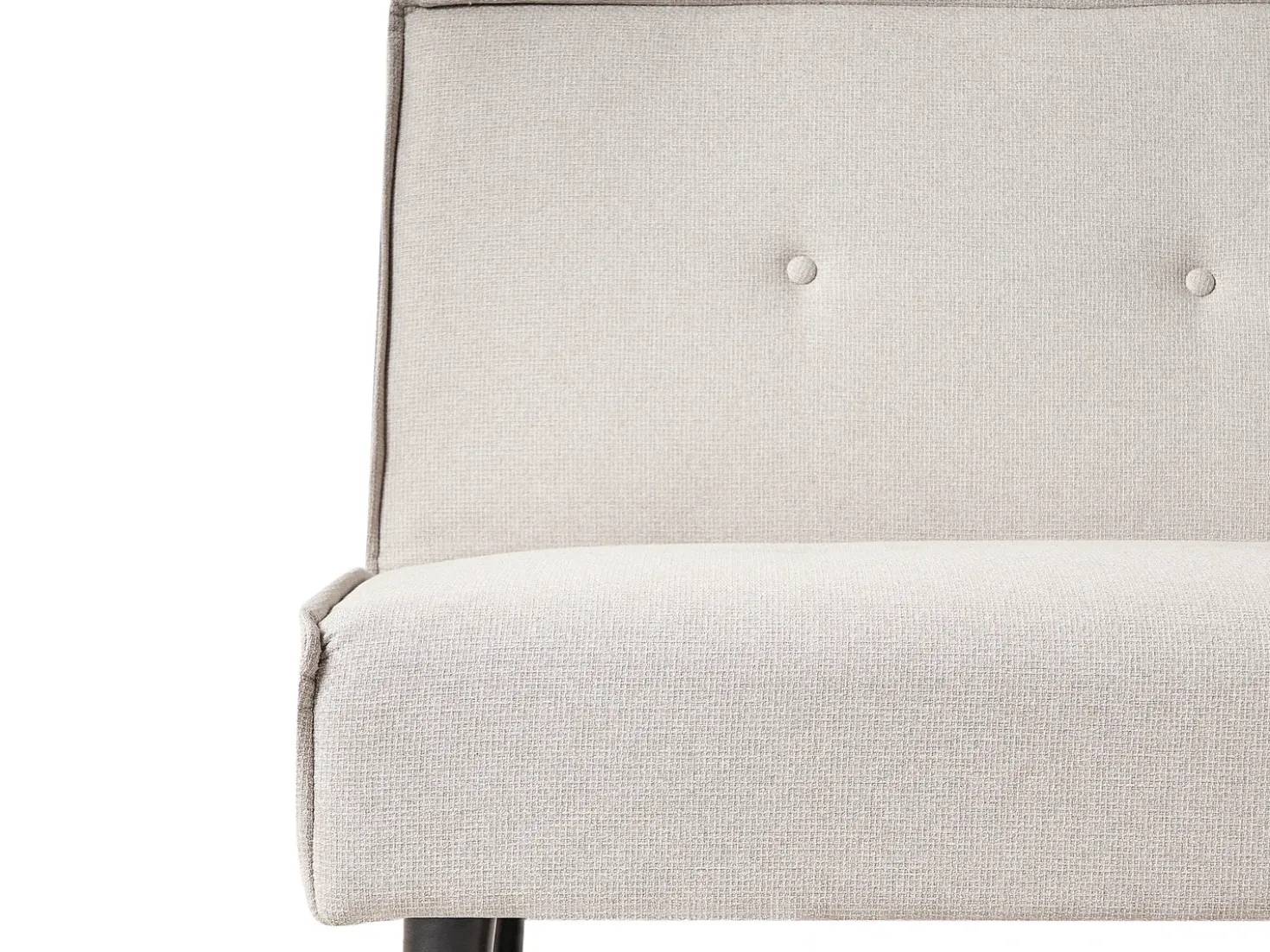 Divano letto 3 posti VISBY Tessuto Beige chiaro