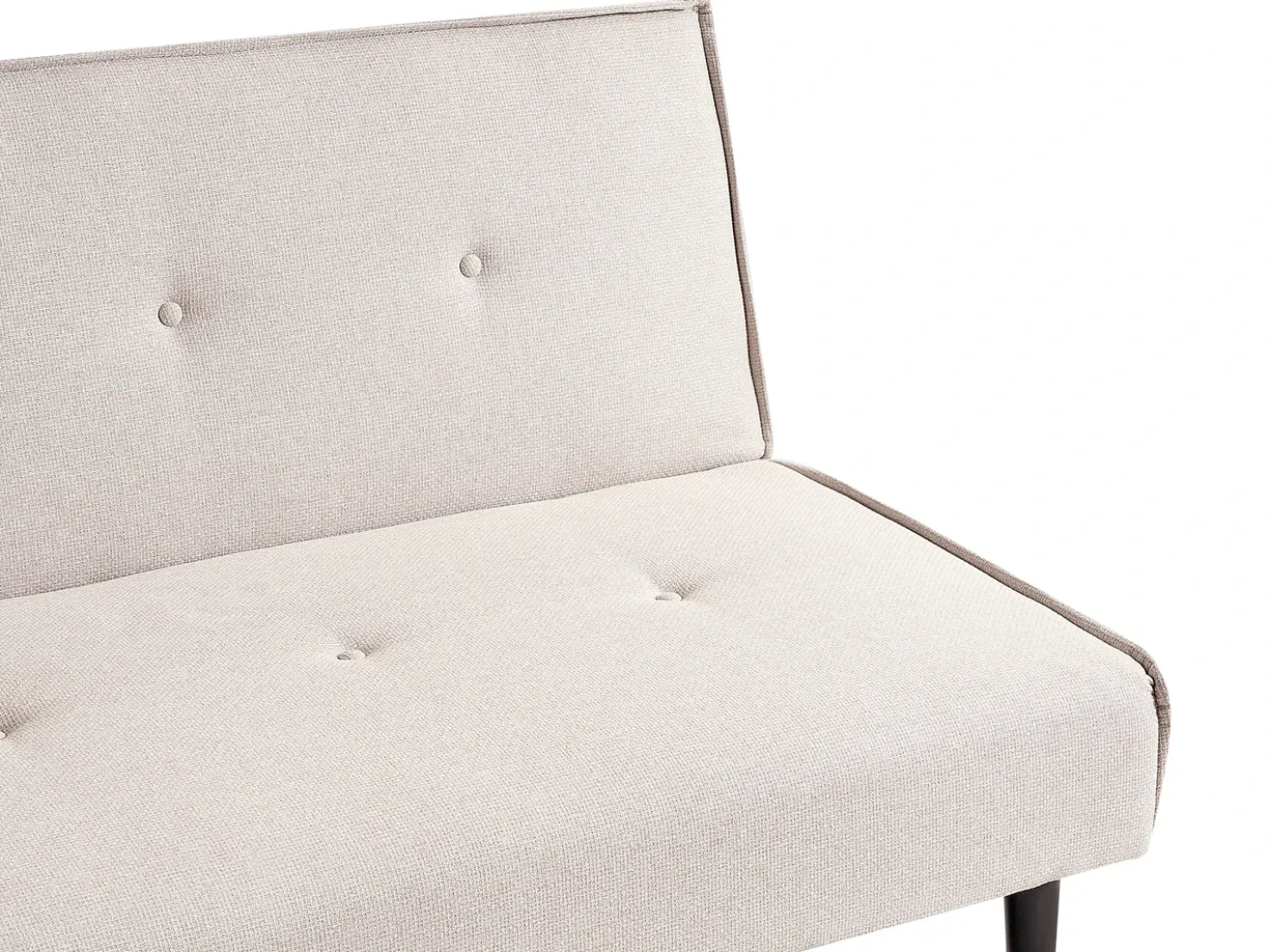 Divano letto 3 posti VISBY Tessuto Beige chiaro
