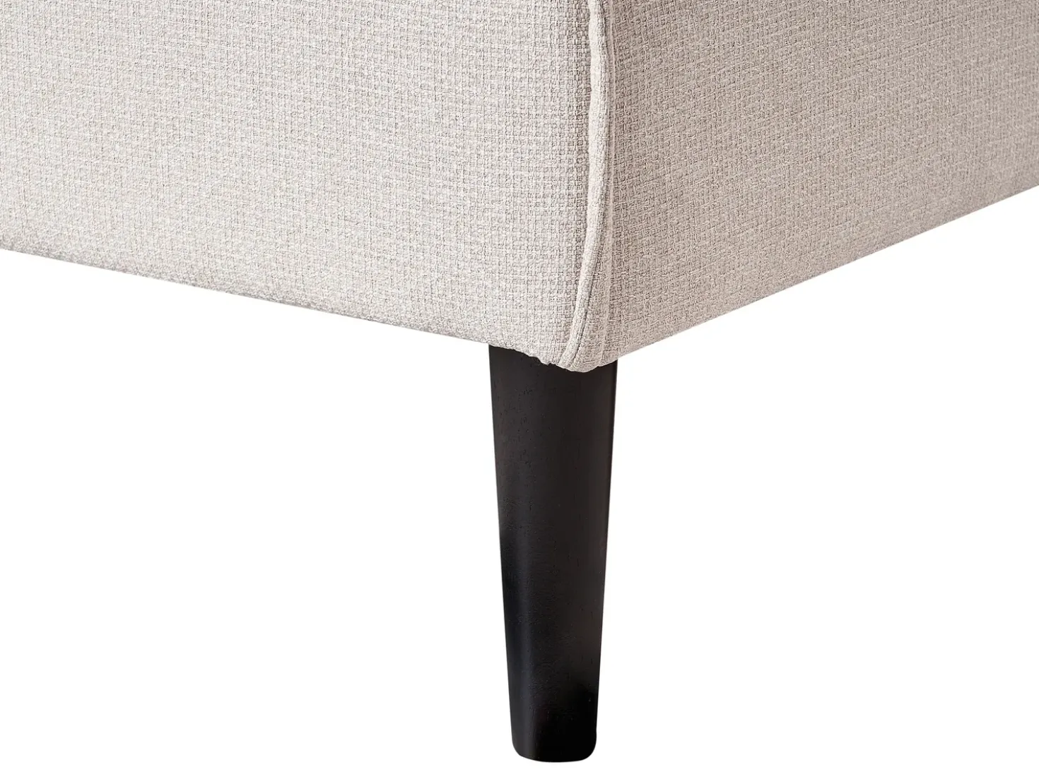 Divano letto 3 posti VISBY Tessuto Beige chiaro