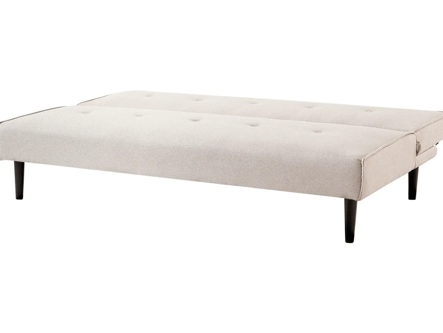 Divano letto 3 posti VISBY Tessuto Beige chiaro