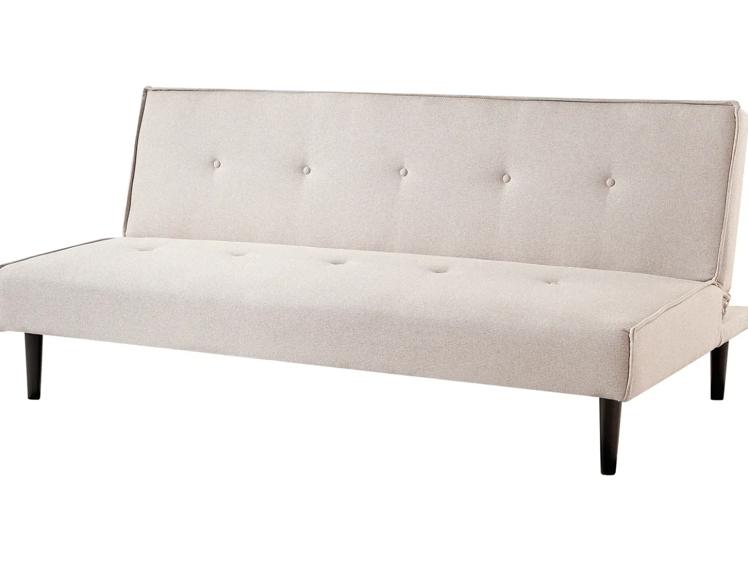 Divano letto 3 posti VISBY Tessuto Beige chiaro