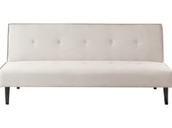 Divano letto 3 posti VISBY Tessuto Beige chiaro