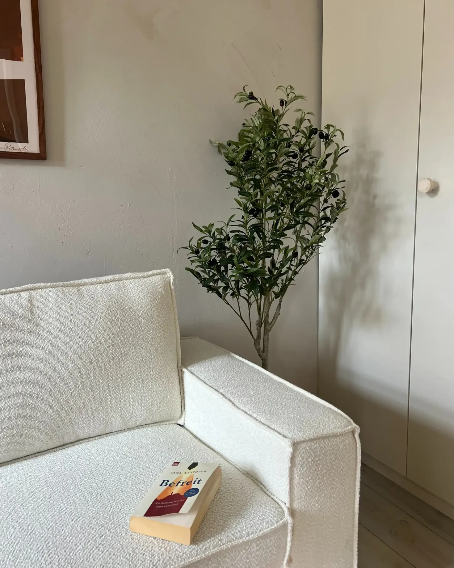 Divano letto 3 posti VUOKATTI Bouclé Bianco sporco