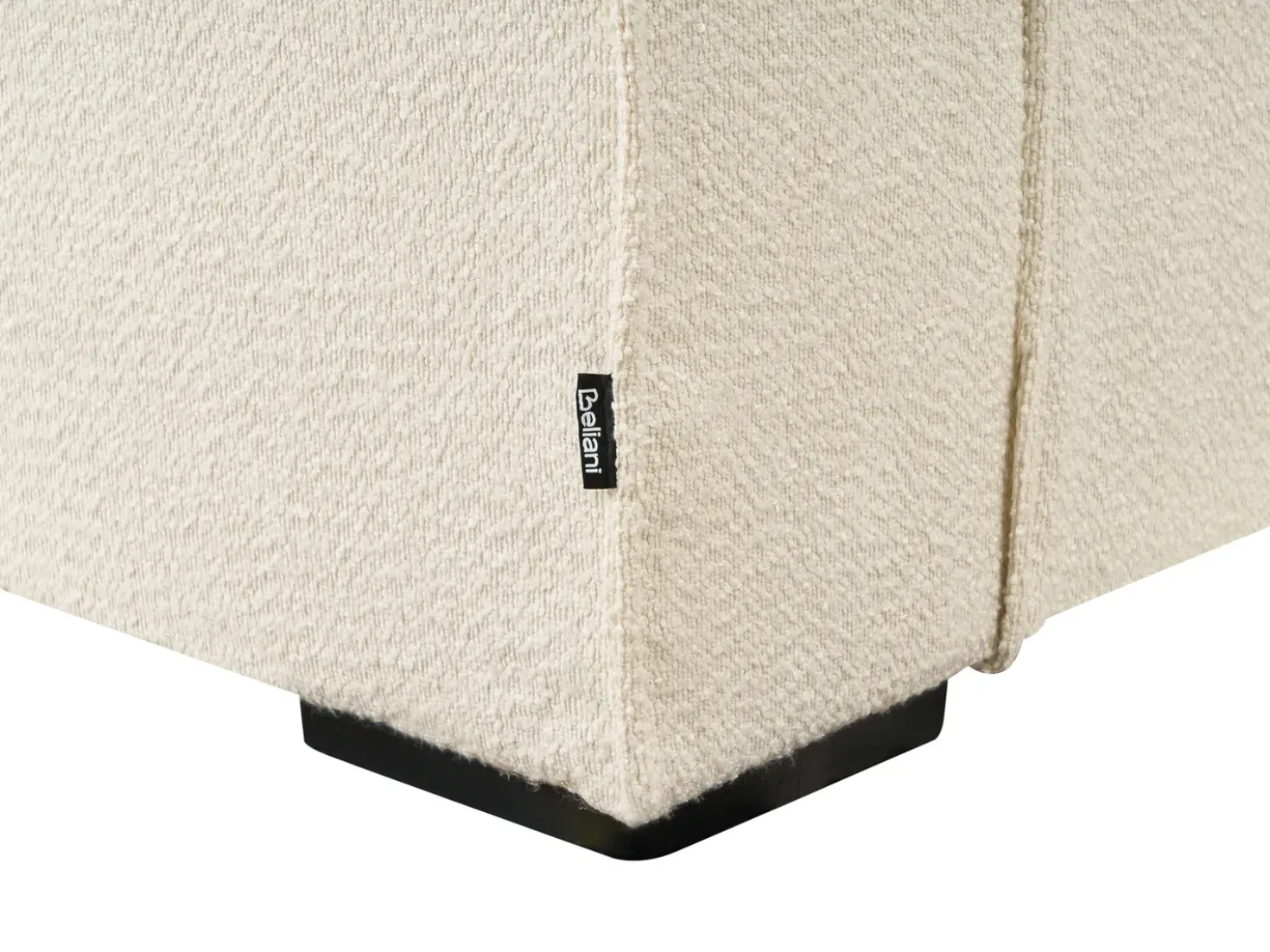Divano letto 3 posti VUOKATTI Bouclé Bianco sporco
