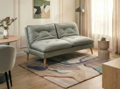 Divano letto 3 posti YILA Tessuto Verde