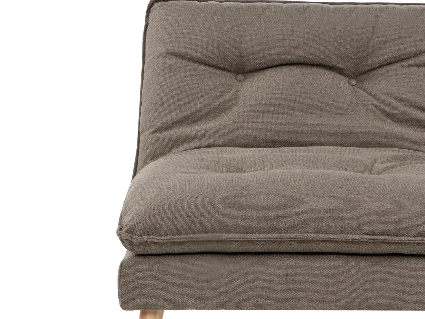 Divano letto 3 posti YILA Tessuto Marrone