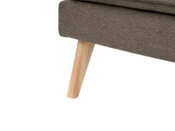 Divano letto 3 posti YILA Tessuto Marrone