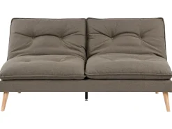 Divano letto 3 posti YILA Tessuto Marrone