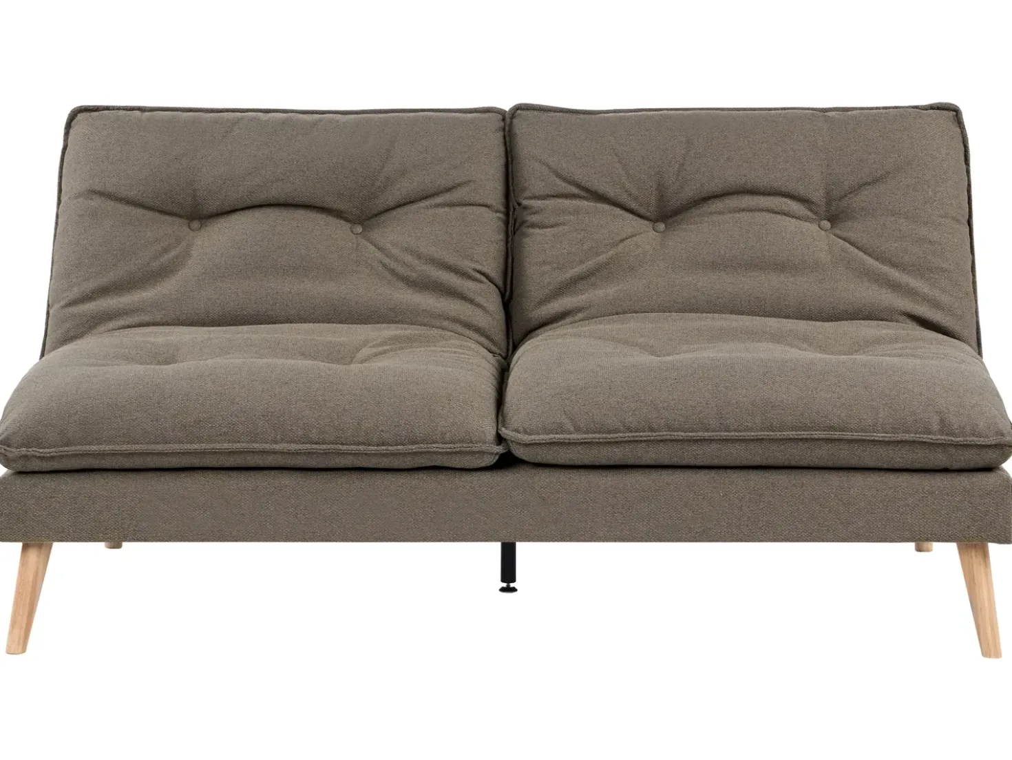 Divano letto 3 posti YILA Tessuto Marrone