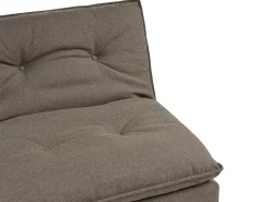 Divano letto 3 posti YILA Tessuto Marrone