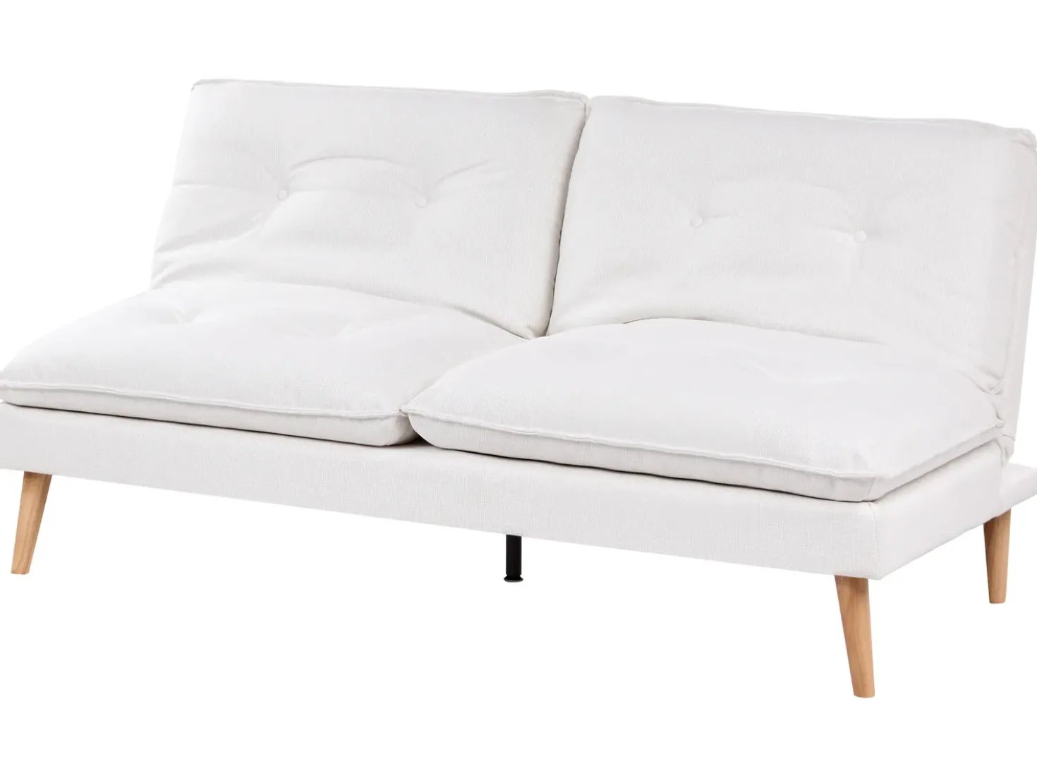 Divano letto 3 posti YILA Tessuto Bianco
