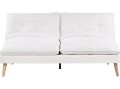 Divano letto 3 posti YILA Tessuto Bianco