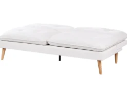 Divano letto 3 posti YILA Tessuto Bianco
