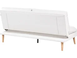 Divano letto 3 posti YILA Tessuto Bianco