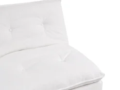 Divano letto 3 posti YILA Tessuto Bianco