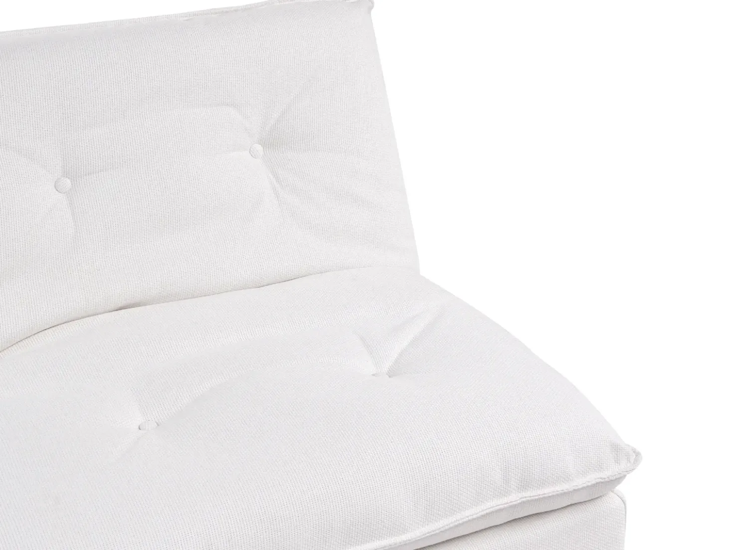 Divano letto 3 posti YILA Tessuto Bianco