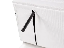 Divano letto 3 posti YILA Tessuto Bianco