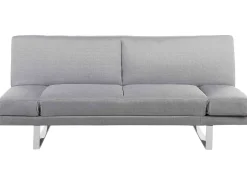 Divano letto 2 posti YORK Tessuto Grigio chiaro