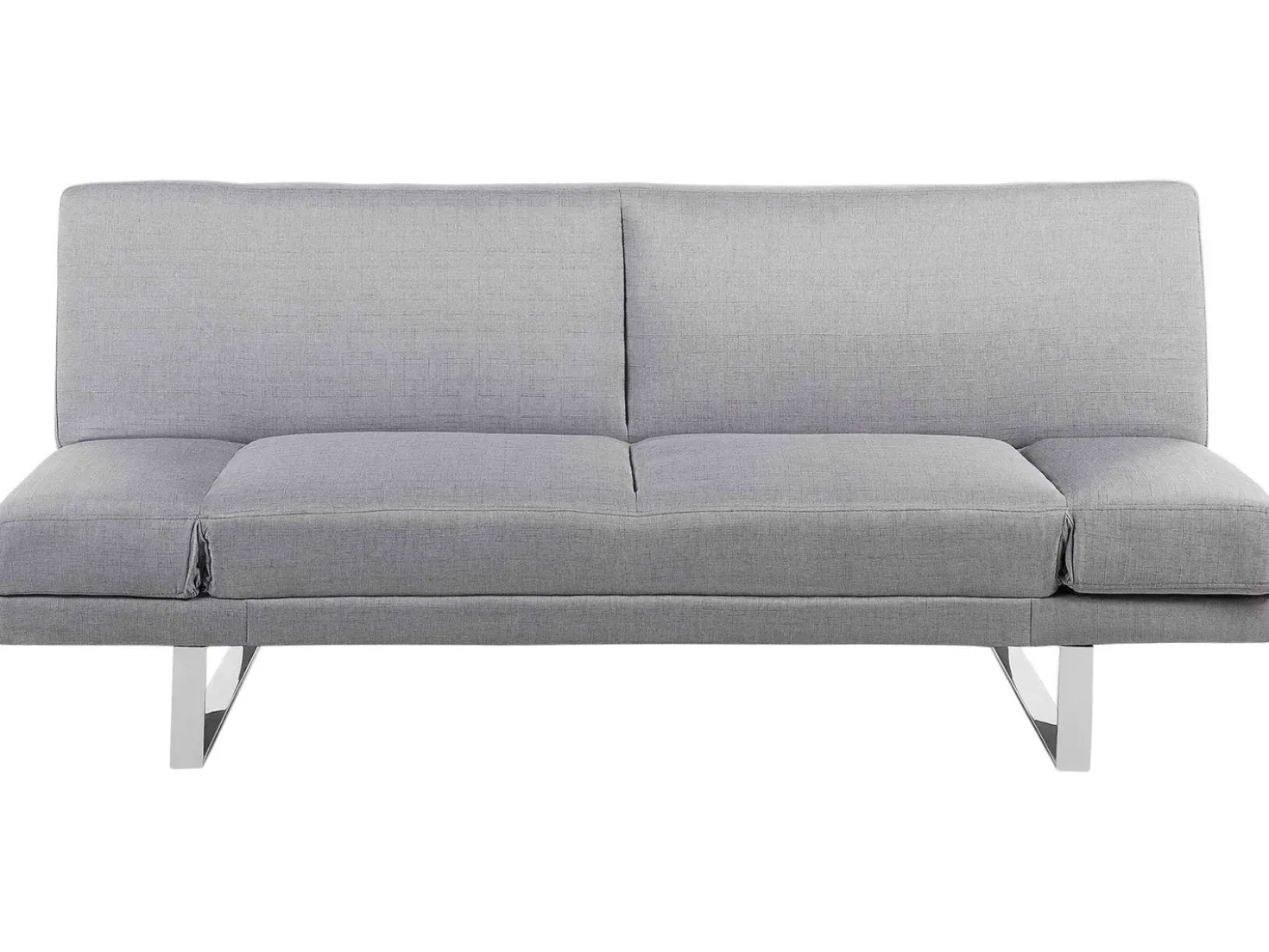 Divano letto 2 posti YORK Tessuto Grigio chiaro