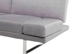 Divano letto 2 posti YORK Tessuto Grigio chiaro