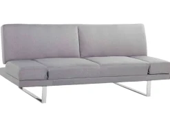 Divano letto 2 posti YORK Tessuto Grigio chiaro