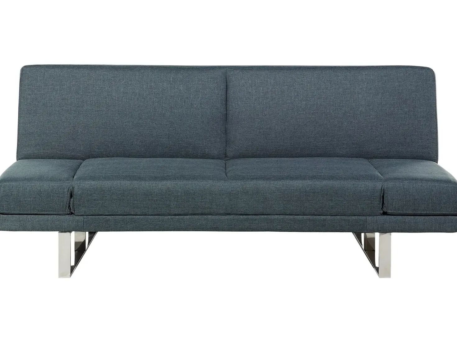 Divano letto 2 posti YORK Tessuto Blu