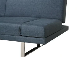 Divano letto 2 posti YORK Tessuto Blu