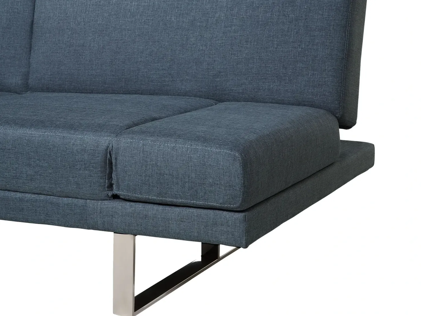 Divano letto 2 posti YORK Tessuto Blu