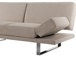 Divano letto 2 posti YORK Tessuto Beige