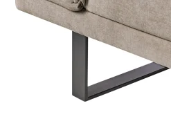 Divano letto 2 posti YORK Ciniglia Beige chiaro