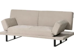 Divano letto 2 posti YORK Ciniglia Beige chiaro
