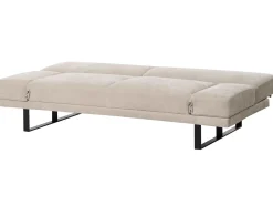 Divano letto 2 posti YORK Ciniglia Beige chiaro