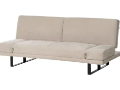 Divano letto 2 posti YORK Ciniglia Beige chiaro