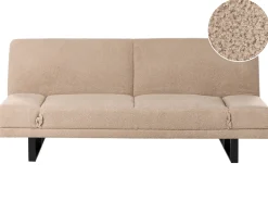 Divano letto 2 posti YORK Bouclé Beige sabbia