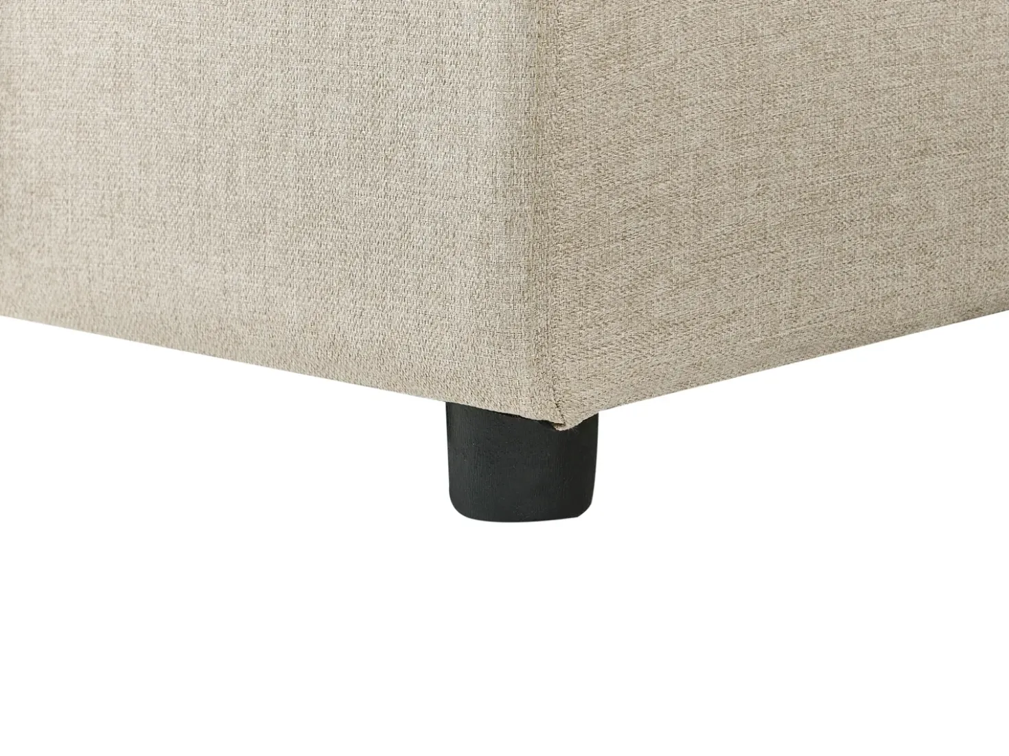 Divano letto a U 5 posti SOMMEN Tessuto Beige chiaro con contenitore