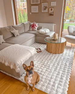 Divano letto a U 5 posti SOMMEN Tessuto Beige chiaro con contenitore
