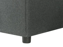 Divano letto a U 5 posti SOMMEN Tessuto Grigio scuro con contenitore