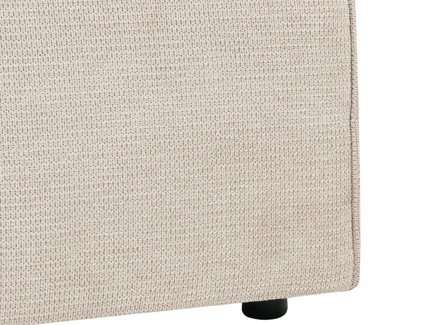 Divano letto a U 4 posti VATNE Tessuto Beige chiaro con contenitore