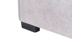 Divano letto angolare 3 posti EDANE Tessuto Grigio con contenitore Lato destro
