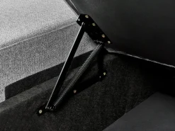 Divano letto angolare 3 posti NASSJO Lino sintetico Grigio Lato Sinistro