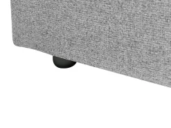 Divano letto angolare 3 posti NASSJO Lino sintetico Grigio Lato Sinistro
