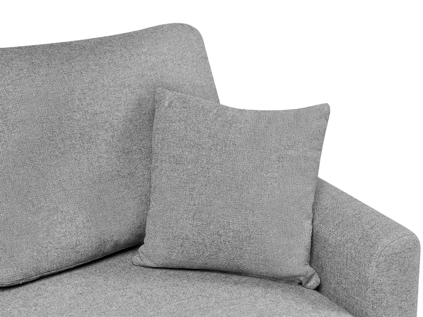 Divano letto angolare 3 posti NASSJO Lino sintetico Grigio Lato Sinistro