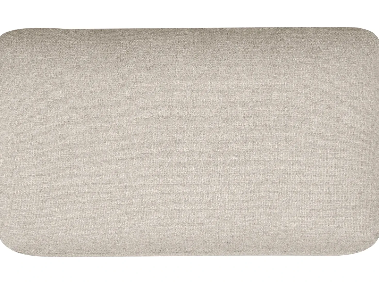 Divano letto angolare 3 posti HRISEY Lino sintetico Beige con contenitore Lato destro