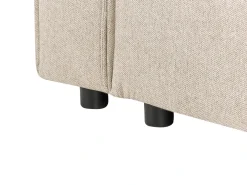 Divano letto angolare 3 posti ROMEDAL II Tessuto Beige Lato Sinistro