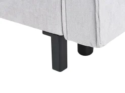 Divano letto angolare 3 posti TEJN Tessuto Grigio chiaro con contenitore Lato Sinistro