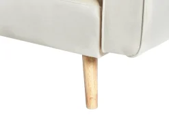 Divano letto angolare 4 posti VADSO Velluto Beige chiaro Lato Sinistro
