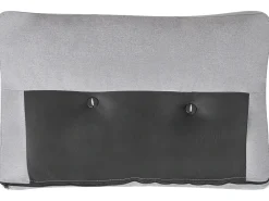 Divano letto angolare 4 posti FLAKK Tessuto Grigio chiaro con contenitore Lato Sinistro